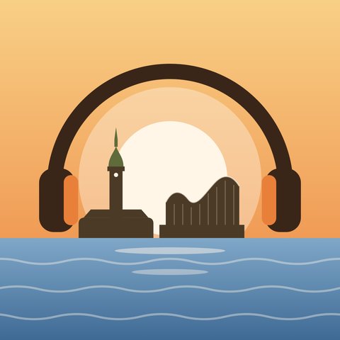 Logo des Hamburg Deutsch Podcast